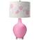 Candy Pink Rose Bouquet Ovo Table Lamp