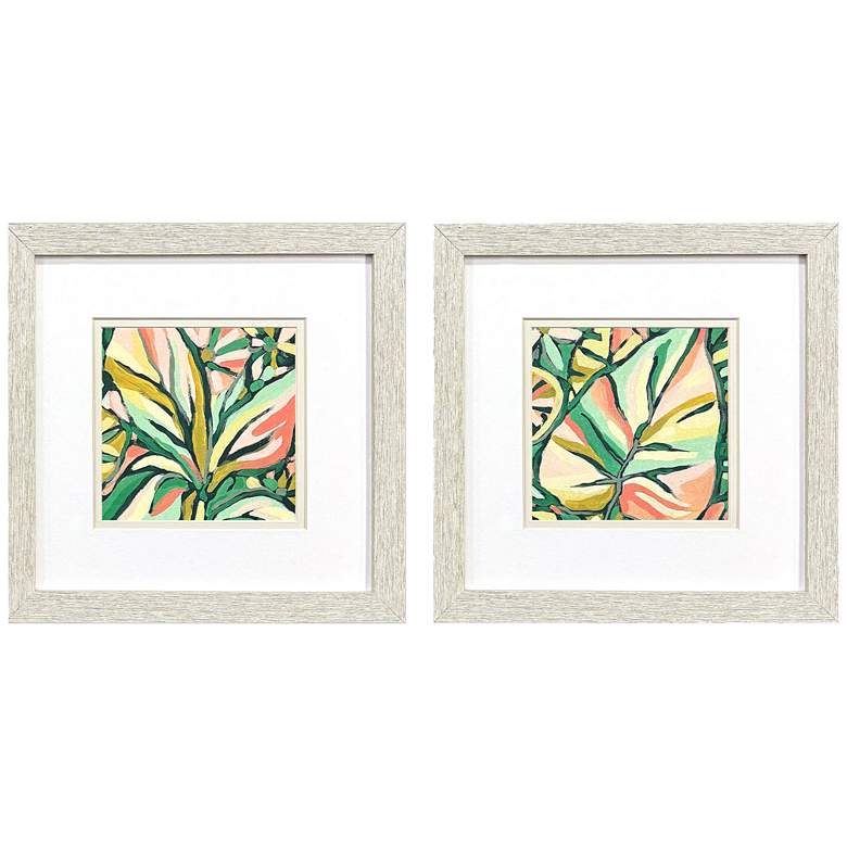 Image 1 Candy Tropicals I 11"W x 11"H Coastal Framed Art Set of 2