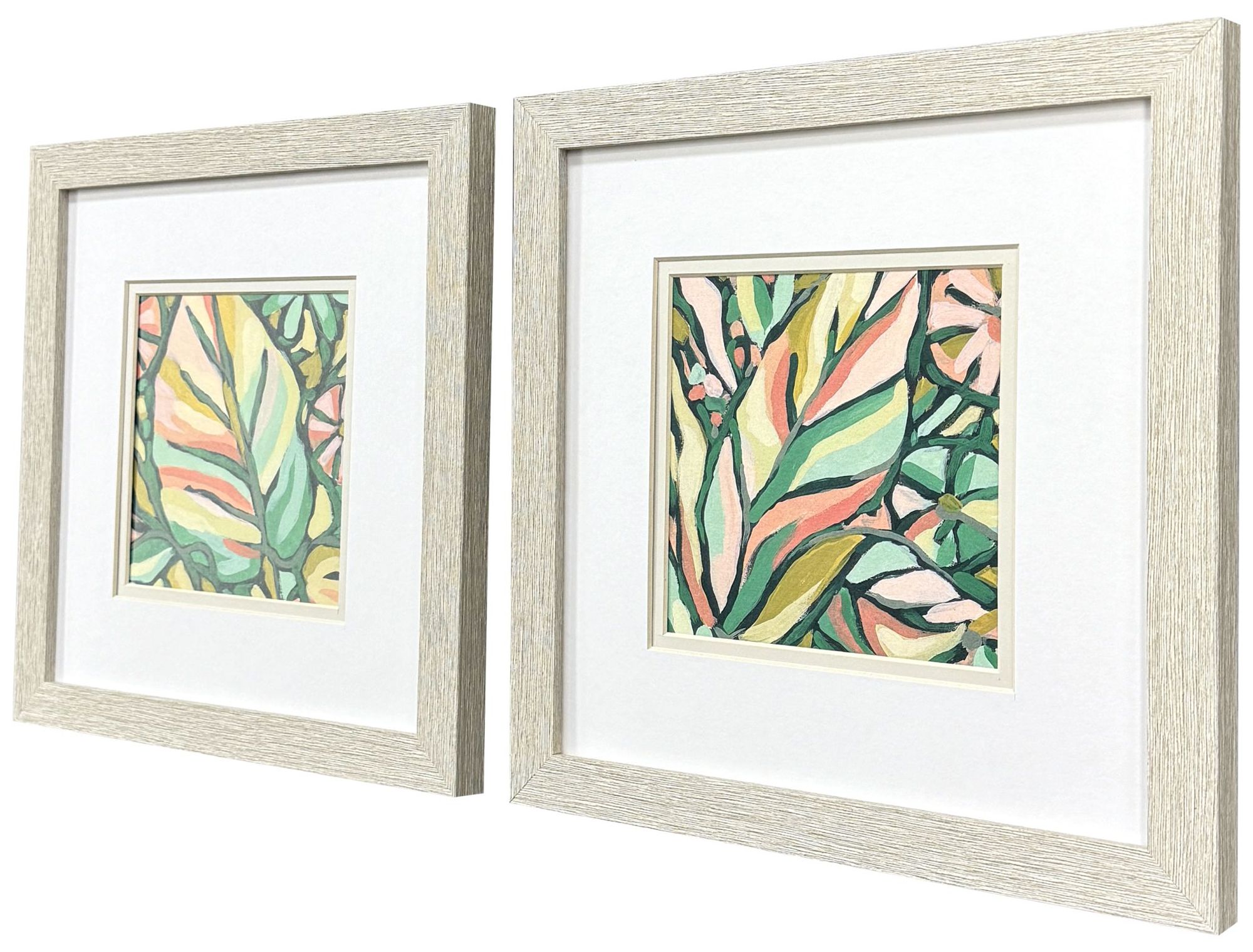 Image 2 Candy Tropicals II 11"W x 11"H Coastal Framed Art Set of 2 more views