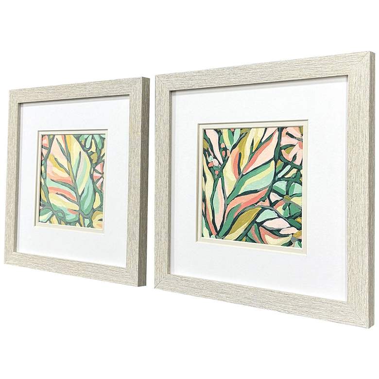 Image 2 Candy Tropicals II 11"W x 11"H Coastal Framed Art Set of 2 more views