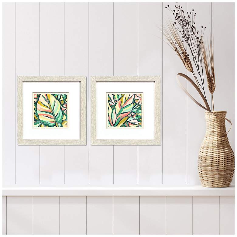 Image 4 Candy Tropicals II 11"W x 11"H Coastal Framed Art Set of 2 more views