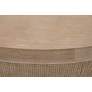 Cane 40 1/4" Wide Smoke Gray and Cane Round Coffee Table