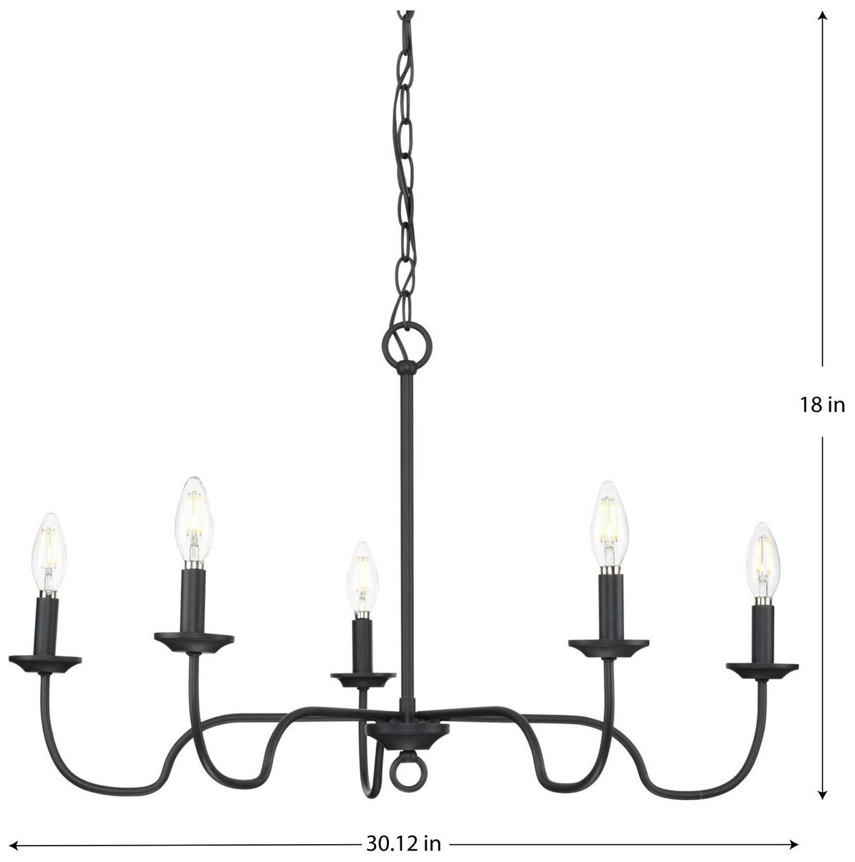 Thumbnail4 of Canebrake Collection Five-Light Chandelier Light more views