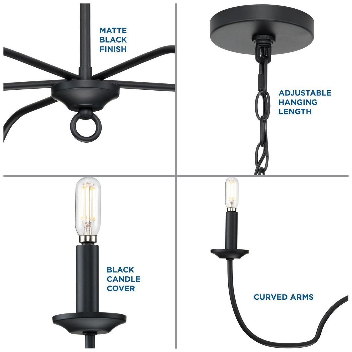 Canebrake Collection Five-Light Chandelier Light