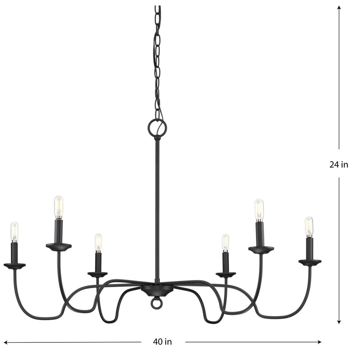Image 4 Canebrake Collection Six-Light Chandelier Light more views