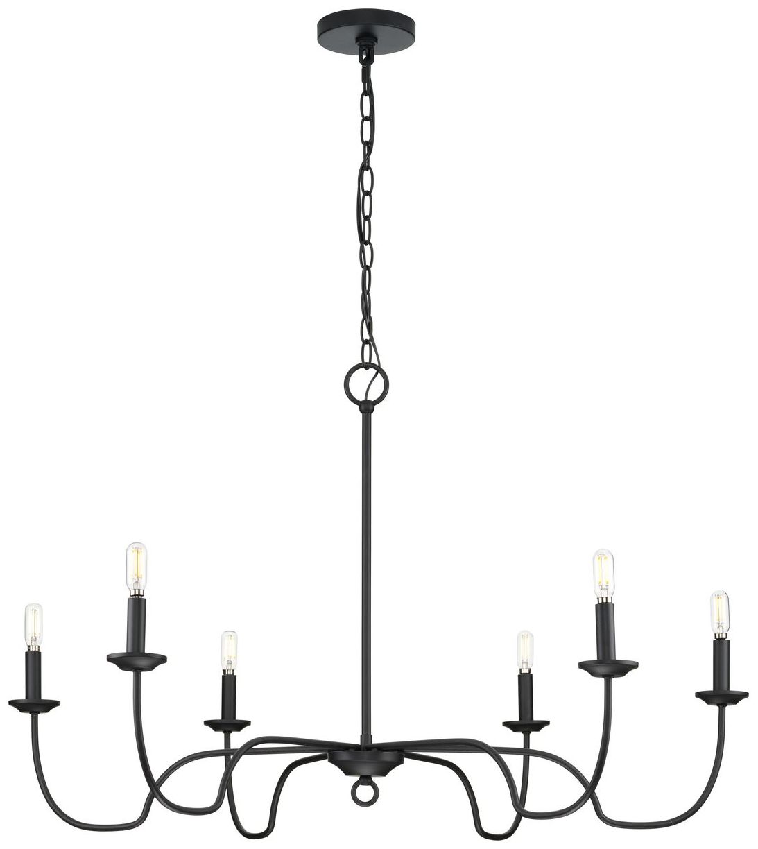 Image 5 Canebrake Collection Six-Light Chandelier Light more views