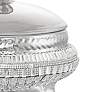 Canicatti 7 1/2" High Silver and Crystal Jar with Lid