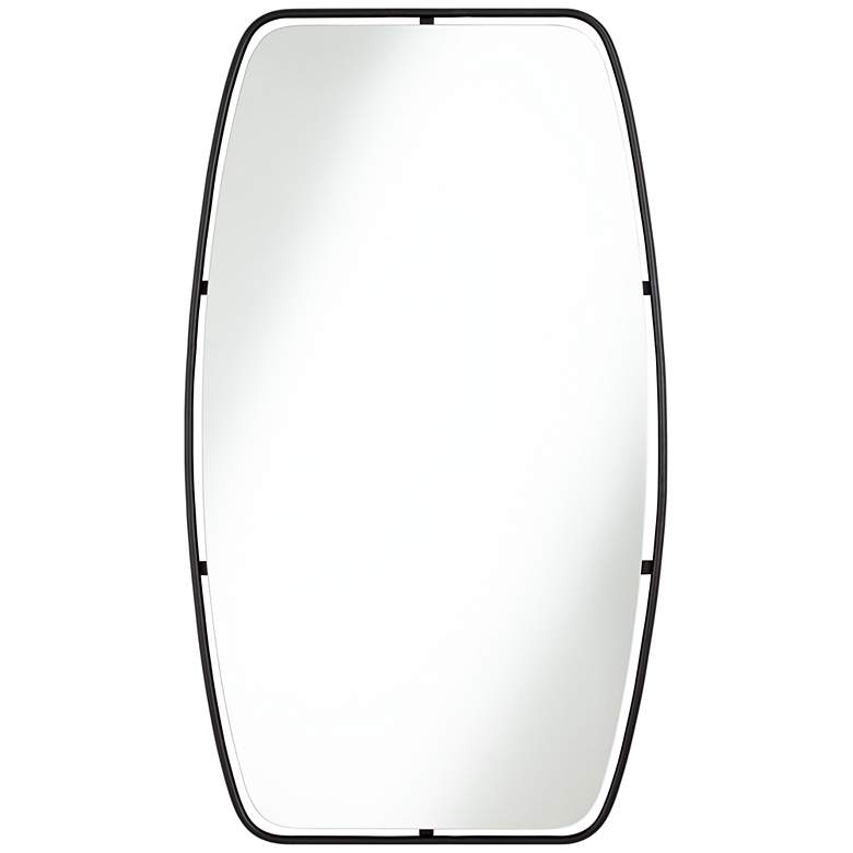 Image 1 Canillo Black 26 inch x 44 3/4 inch Framed Wall Mirror