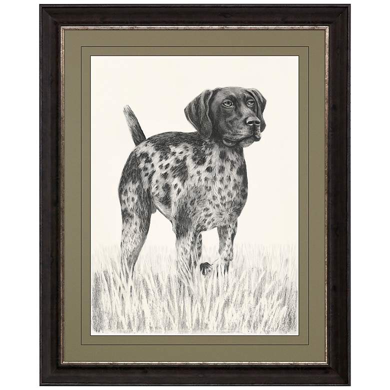 Image 1 Canine Gaze 44" High Rectangular Giclee Framed Wall Art
