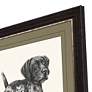 Canine Gaze 44" High Rectangular Giclee Framed Wall Art