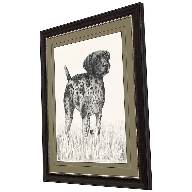 Image 3 Canine Gaze 44 inch High Rectangular Giclee Framed Wall Art more views