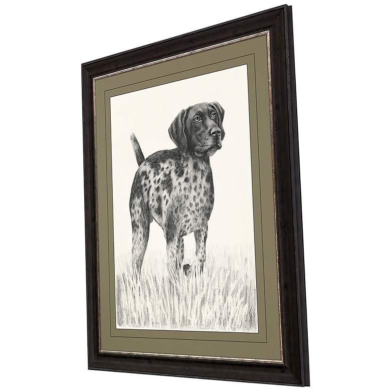 Image 3 Canine Gaze 44" High Rectangular Giclee Framed Wall Art more views