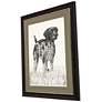Canine Gaze 44" High Rectangular Giclee Framed Wall Art