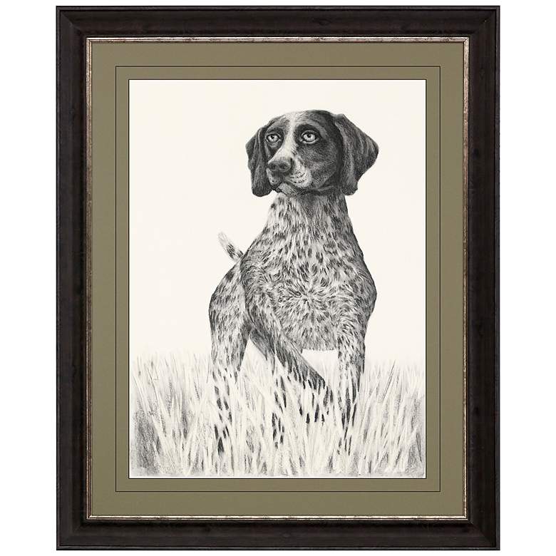 Image 1 Canine Watch 44 inch High Rectangular Giclee Framed Wall Art