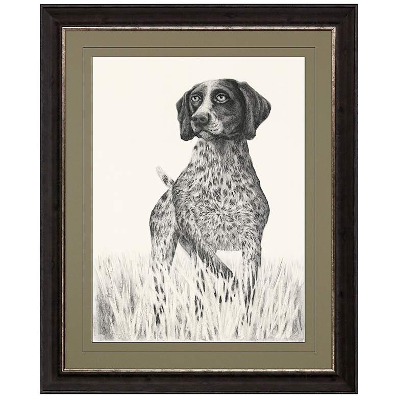 Image 1 Canine Watch 44" High Rectangular Giclee Framed Wall Art
