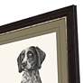 Canine Watch 44" High Rectangular Giclee Framed Wall Art