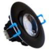 Canless 3" Round Gimbal Black 8 Watt LED Downlight