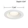 Canless no housing required 5 or 6" White 15 Watt LED  Trim