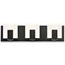 1_Canmore 20 1/4"W Matte Black 3-Light LED Vanity Bath Light