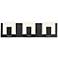 Canmore 20 1/4"W Matte Black 3-Light LED Vanity Bath Light