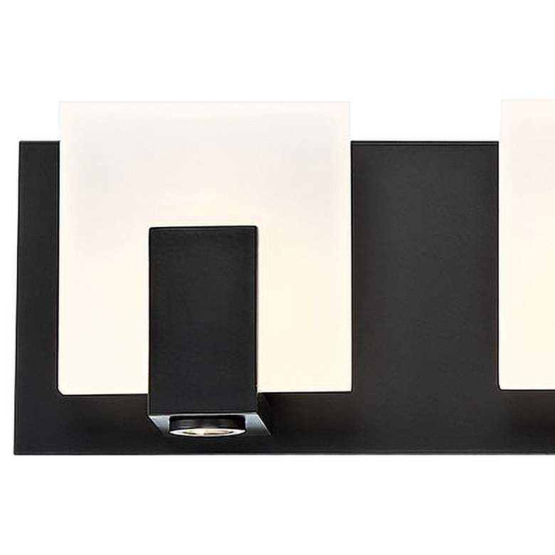 Image 2 Canmore 20 1/4"W Matte Black 3-Light LED Vanity Bath Light more views