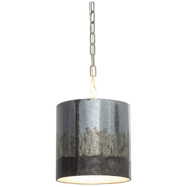 Image 1 Cannery 10" Ombre Galvanized Mini Pendant
