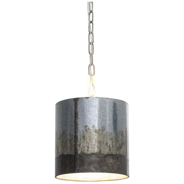 Image 1 Cannery 10 inch Ombre Galvanized Mini Pendant