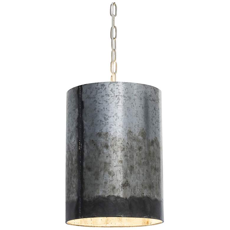 Image 1 Cannery 12 inch 2-Light Ombre Galvanized Pendant