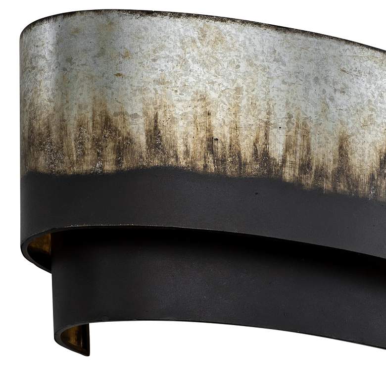 Image 2 Cannery 2-Lt Sconce - Ombre Galvanized more views