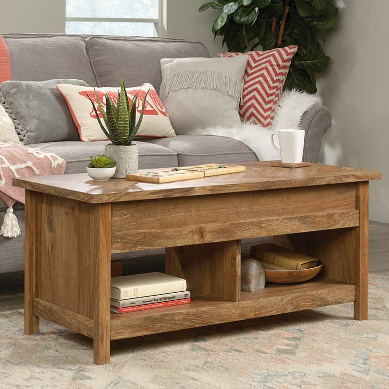 Image 1 Cannery Bridge 43 1/4"W Sindoori Mango Lift-Top Coffee Table