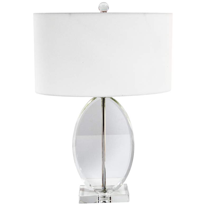 Image 1 Cannes Polished Chrome with Crystal Table Lamp