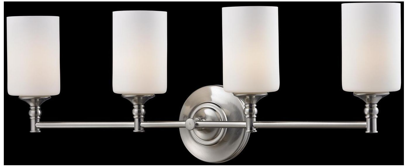 Cannondale by Z-Lite Brushed Nickel 31 inch 4 Light Vanity