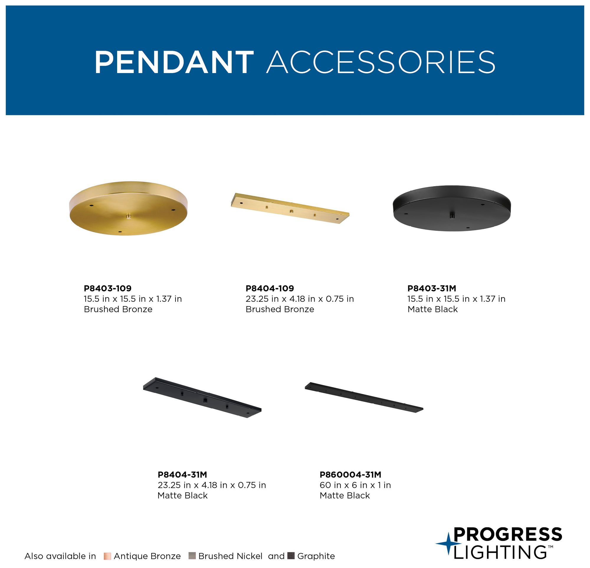 Canopy Kit 60" Length for Up to 5 Pendan