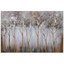 Canopy Leaves - Handpainted Canvas - 48in W X 1in Ht X 32in D
