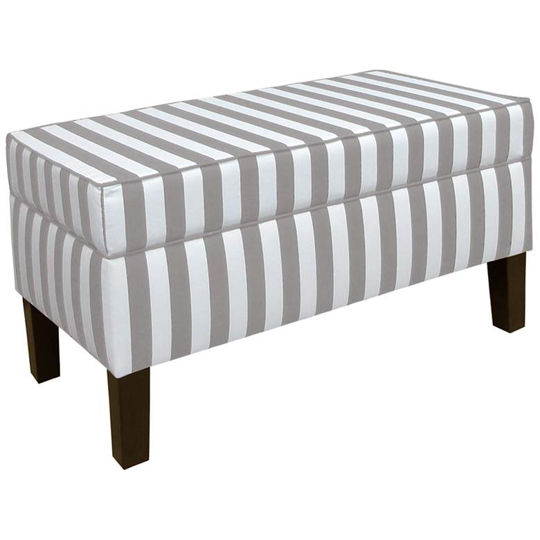 Image 1 Canopy Stripe Storm and Twill Storage Bench