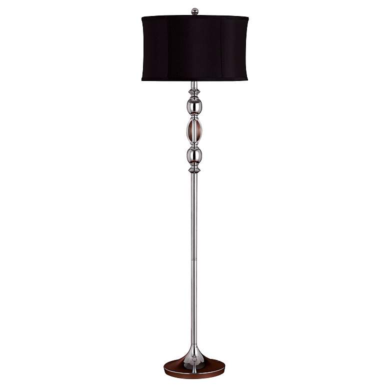Image 1 Canora Chrome and Crystal Floor Lamp