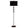 Canora Chrome and Crystal Floor Lamp