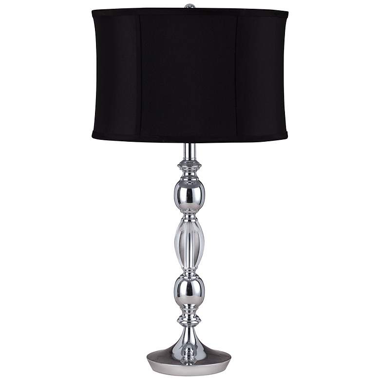 Image 1 Canora Crystal and Metal Table Lamp