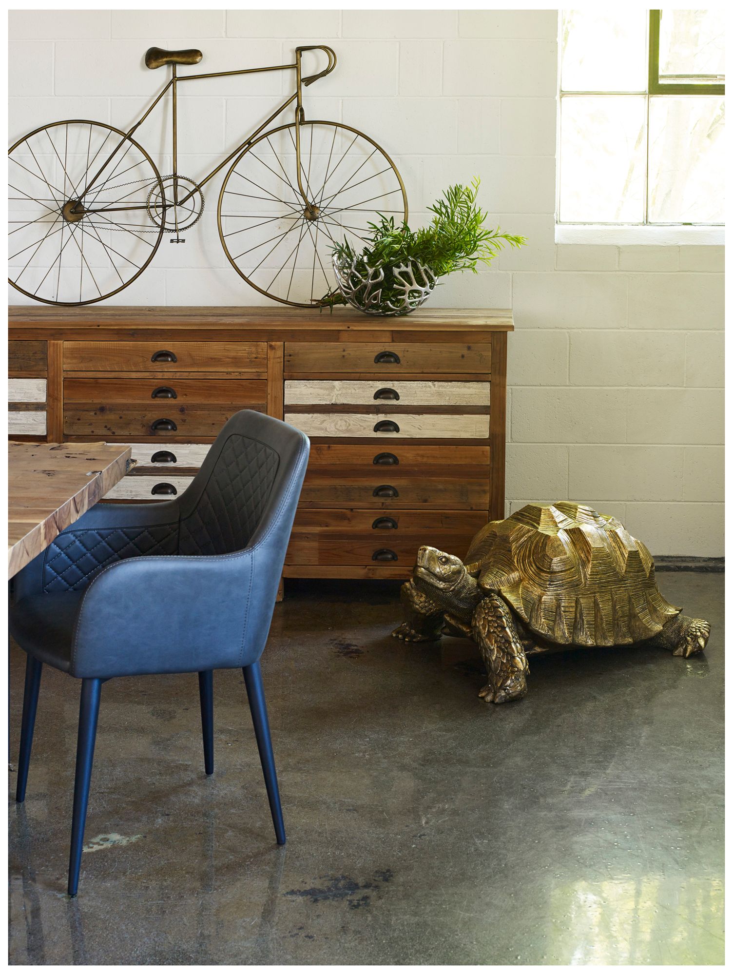 Cantata Dining Chair Slate Vegan Leather - Set of Two