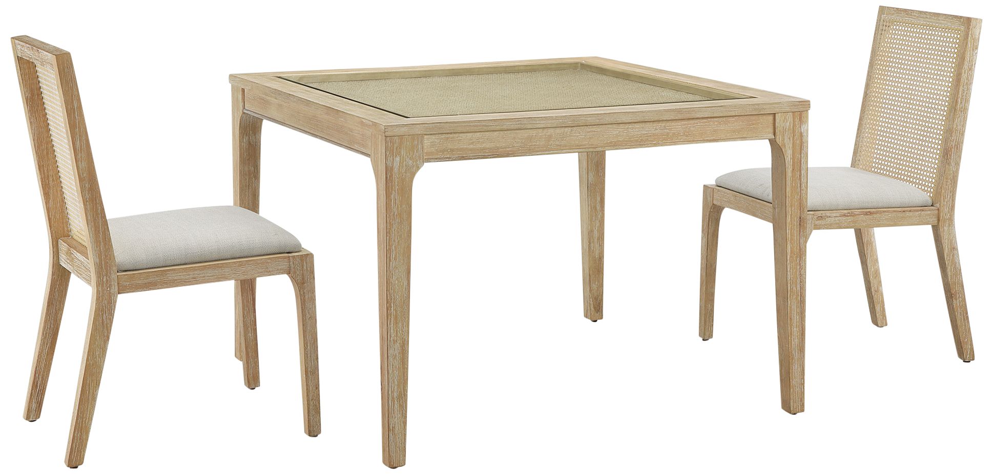 Canteberry Natural Wood Dining Chairs Set of 2