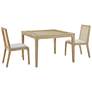 Canteberry Natural Wood Dining Chairs Set of 2