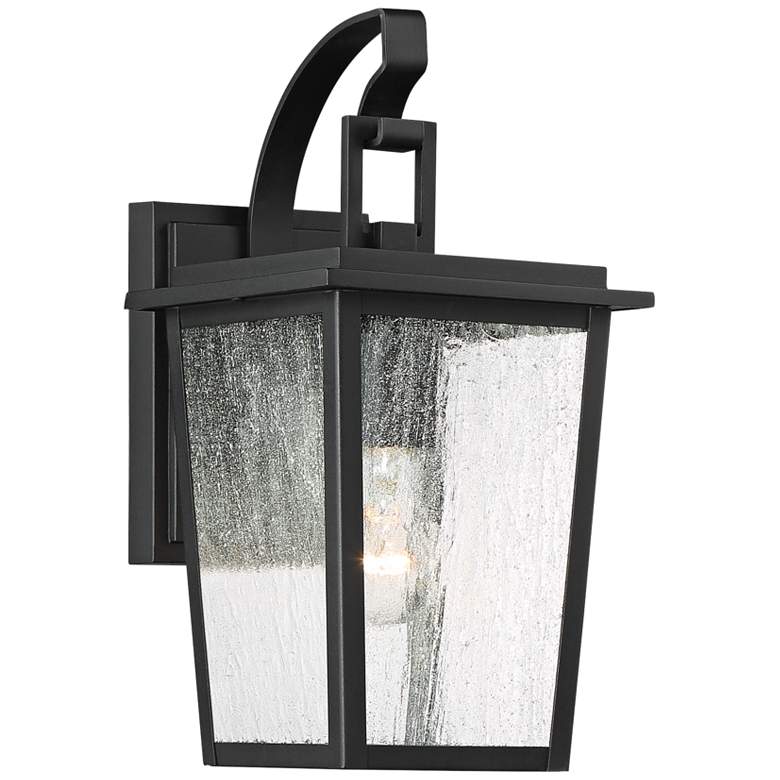 Image 1 Cantebury 14 1/4 inch High Sand Black Outdoor Wall Light
