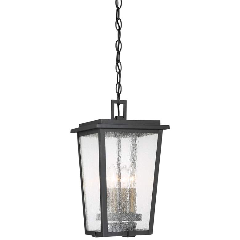 Image 2 Cantebury 16 1/4 inch High Sand Black Outdoor Hanging Light