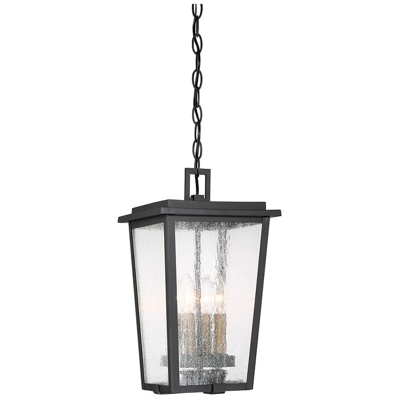 Image 2 Cantebury 16 1/4" High Sand Black Outdoor Hanging Light