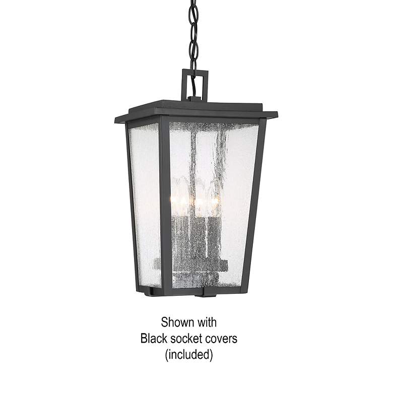 Image 7 Cantebury 16 1/4" High Sand Black Outdoor Hanging Light more views