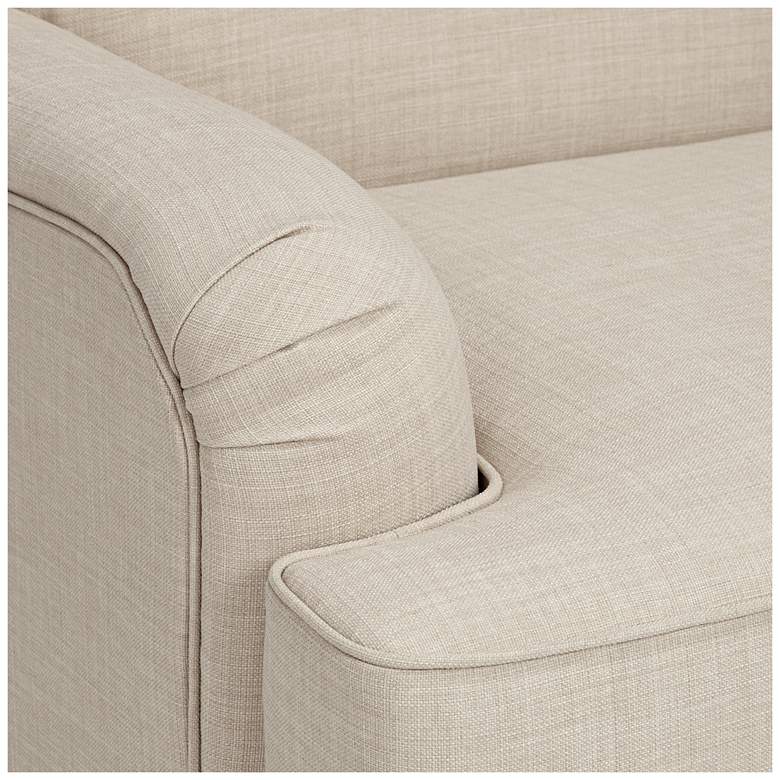 Image 4 Cantebury Colony Linen Upholstered Armchair more views