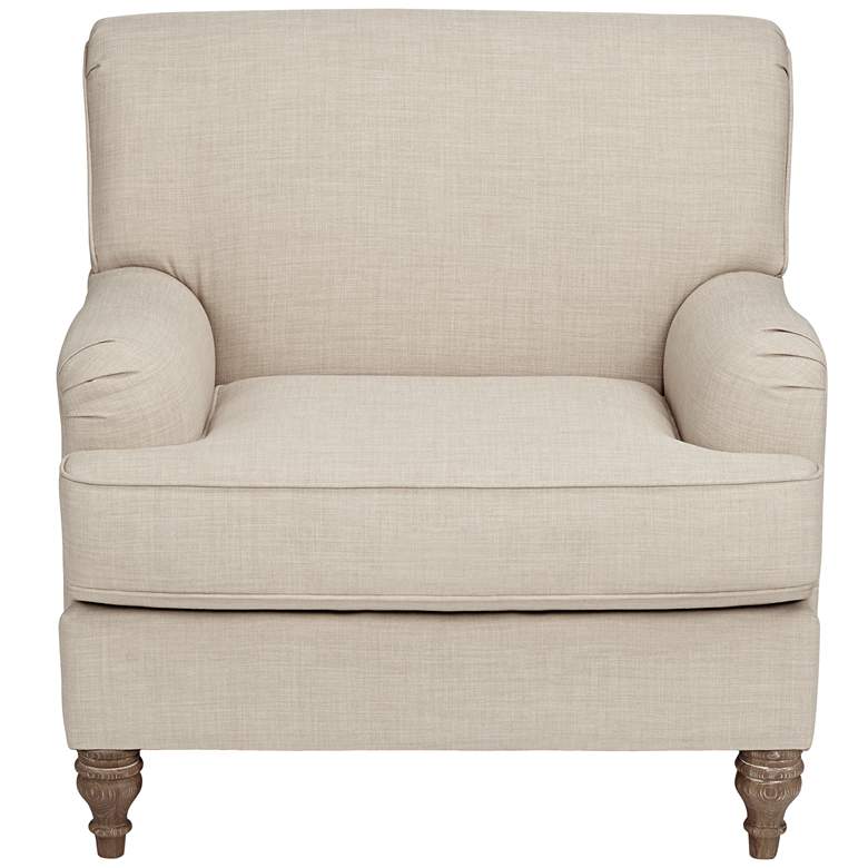 Image 6 Cantebury Colony Linen Upholstered Armchair more views