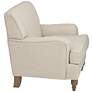 Cantebury Colony Linen Upholstered Armchair in scene
