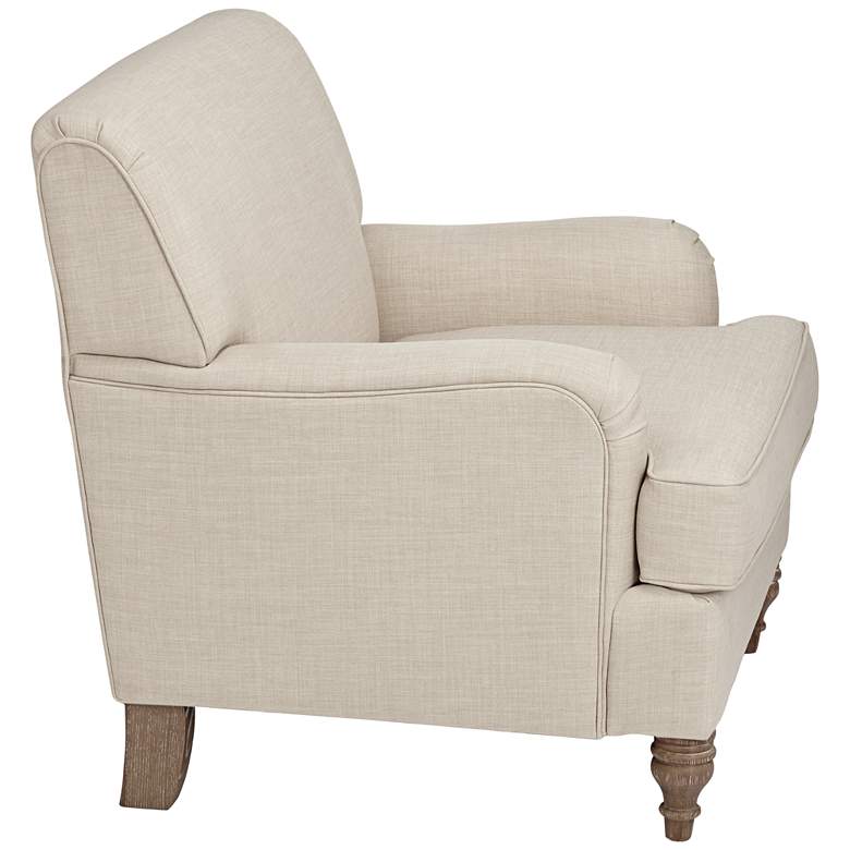 Image 7 Cantebury Colony Linen Upholstered Armchair more views