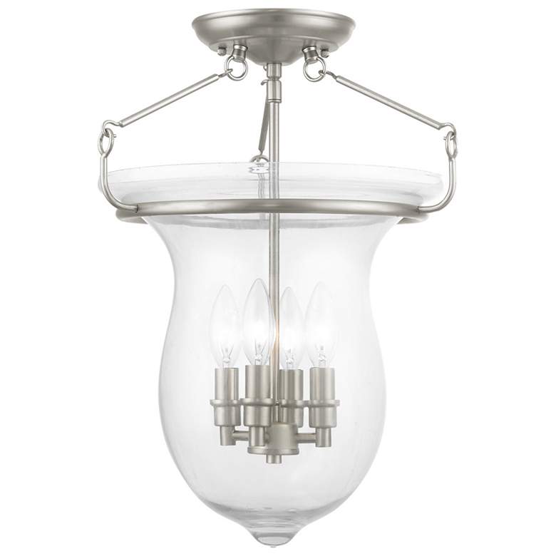 Image 1 Canterbury 4 Light Brushed Nickel Ceiling Mount